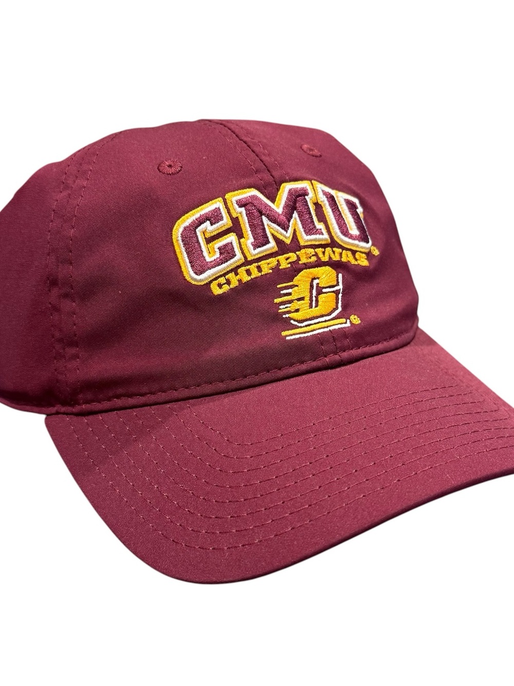 The Game NWT CMU Chippewas strap back hat burgundy central Michigan